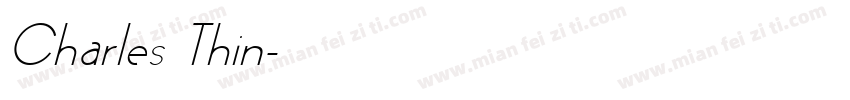 Charles Thin字体转换